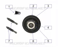 MOTOR / AMORTECEDOR TRASEIRO
