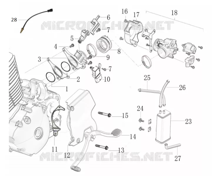 INJEÇÃO / PEDAL DE ENGRENAGEM / SISTEMA ANTI-POLUIÇÃO